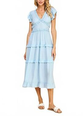 NEW PINCH laurel midi dress in sky